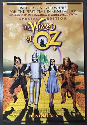 1939 THE WIZARD OF OZ 60TH ANNIVERSARY SPECIAL EDITION Film Poster