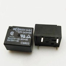 5Pcs SONG CHUAN 834-1A-B-C-24VDC Power Relay 4Pin 10A 277VAC
