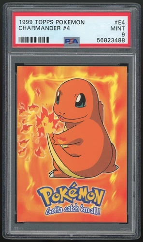 1999 Topps Pokemon Charmander #4 E4 - PSA 9 MINT