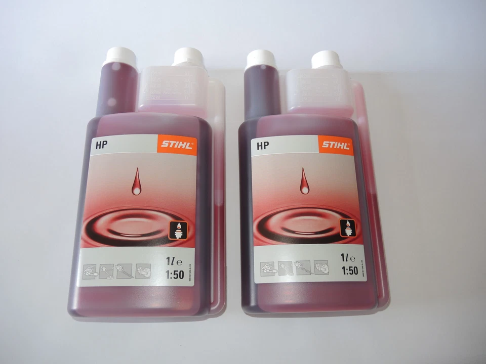8411 Stihl HP Zweitaktmotorenöl Mischöl Zweitaktöl 1l mit Dosierhilfe 2x
