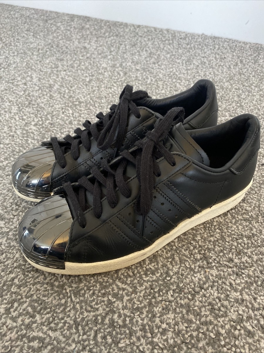 Adidas superstars metal toe cap Trainers Size Black Womens Girls
