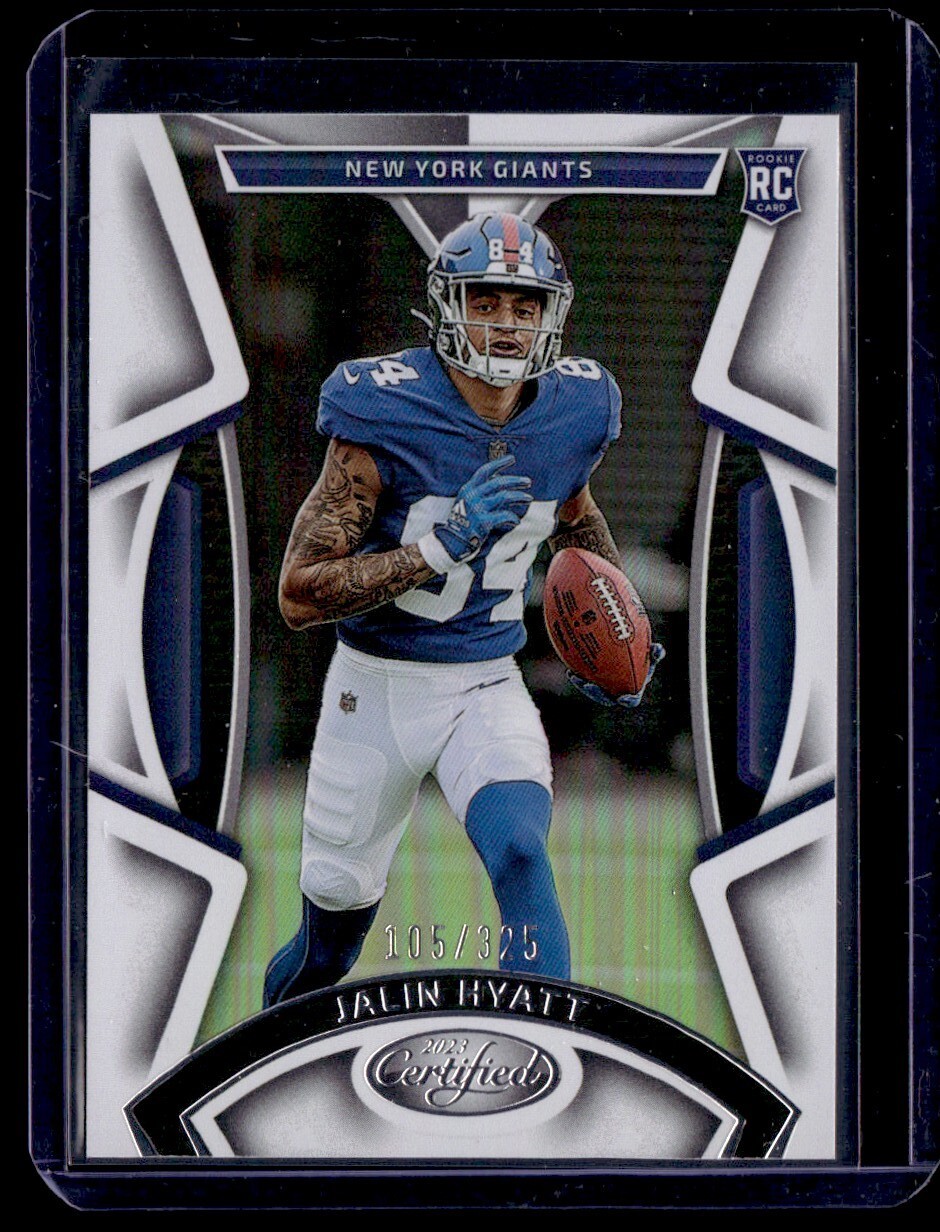 2023 Panini Certified Base Mirror Jalin Hyatt 105/325 New York Giants #126