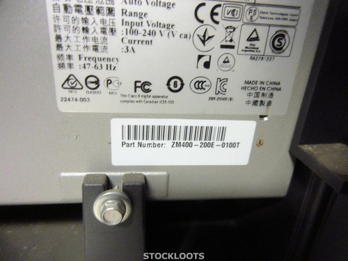 ZEBRA ZM400 ZM400-200E-0100T LAN USB Thermal Label Printer 1,732,155 INCH / LINE - Afbeelding 4 van 5