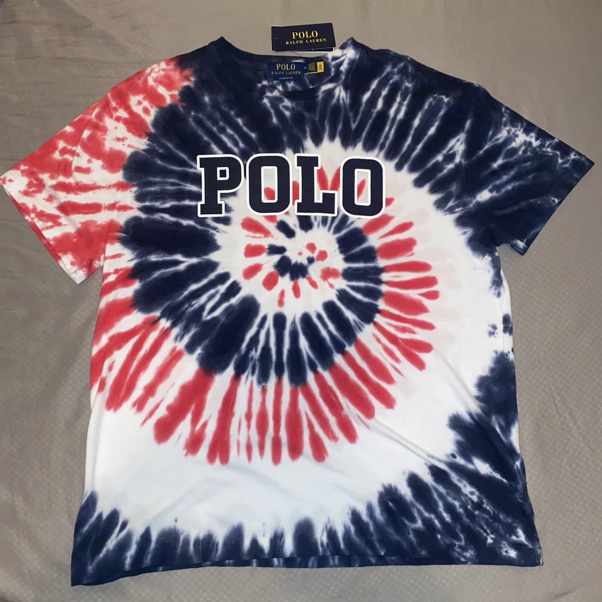 Polo Ralph Lauren Tye Dye Classic Fit Shirt Men s Size Medium NWT