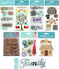 Jolee's Stickers GRANDMA - GRANDPA - FAMILY TREE - REUNION - DAD - WOOD HOUSE