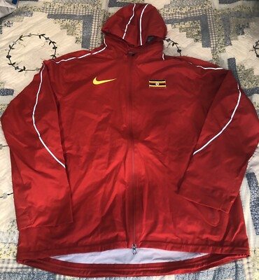 Nike Uganda Pro Elite Olympics Storm Hooded Hypershield Running Jacket Mens XL