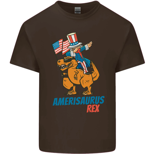 Camiseta Amerisaurus T-Rex Dabbing Tío Sam EE. UU. Niños Niños - Imagen 8 de 77