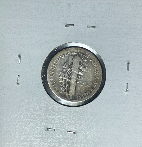 1920-D MERCURY SILVER DIME ~ GOOD ~NICE COIN~ - Bild 4 von 4