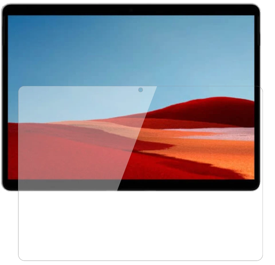 2x Pellicola per Microsoft Surface Pro X Protettiva Protezione Flessibile 9H - Immagine 2 di 4