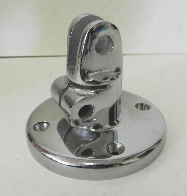 Vintage Spotlight Round Decklight Rotating Mounting Bracket Chrome eBay