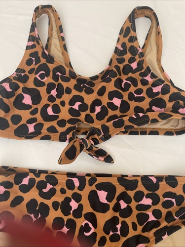 Lot Of 2 Old Navy Girls Blue Marble Tie-Front Swim Top & Bikini Bottom Size M 8 - Picture 6 of 6