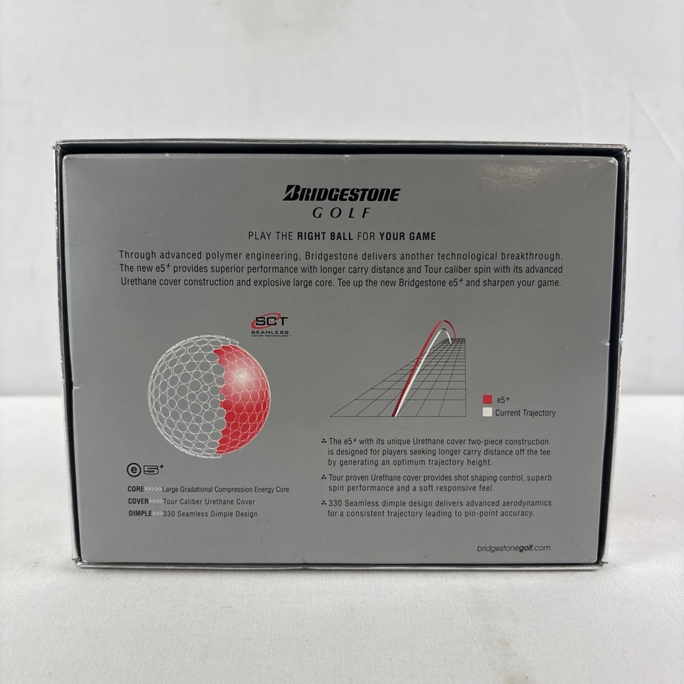 Pelotas de golf Bridgestone Golf 12 blancas e5+ BEBXPA NUEVAS en caja Foto 2 de 4
