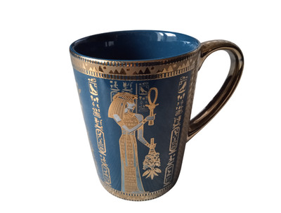 Grosse Tasse Fathi Mahmoud Ägypten Kaffeetasse VITRINEN ZUSTAND