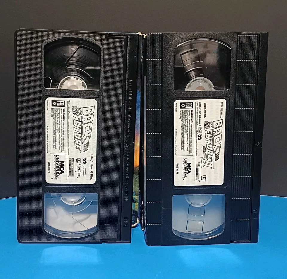 Back To Future 1 & 2 VHS Michael Fox MCA Universal Bundle Of 2 - Image 4 of 4