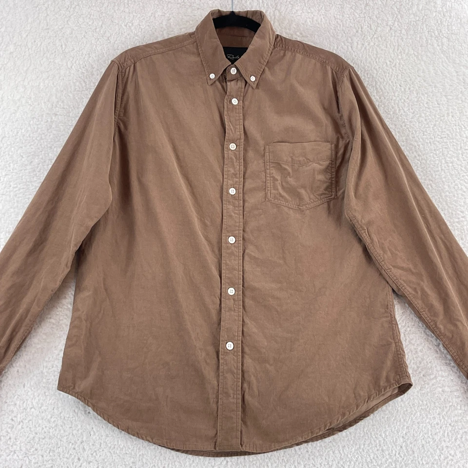 Rails Button-Up Shirt Mens Medium Brown Corduroy Long Sleeve Casual 100% Cotton - Image 2 of 4