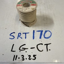 Whitaker Automotive Cable 35 Feet White Wire Spool 16 Gauge 3116-9 Vintage NOS