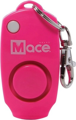 Mace Personal Alarm Pink Key Ring 130 Decibels 3'' Long Includes Whistle Key Ring