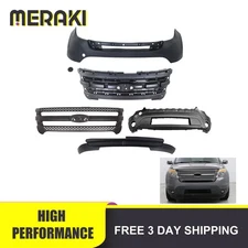 Fits 2011-2015 Ford Explorer Without Sensor New Front Bumper Cover Kit
