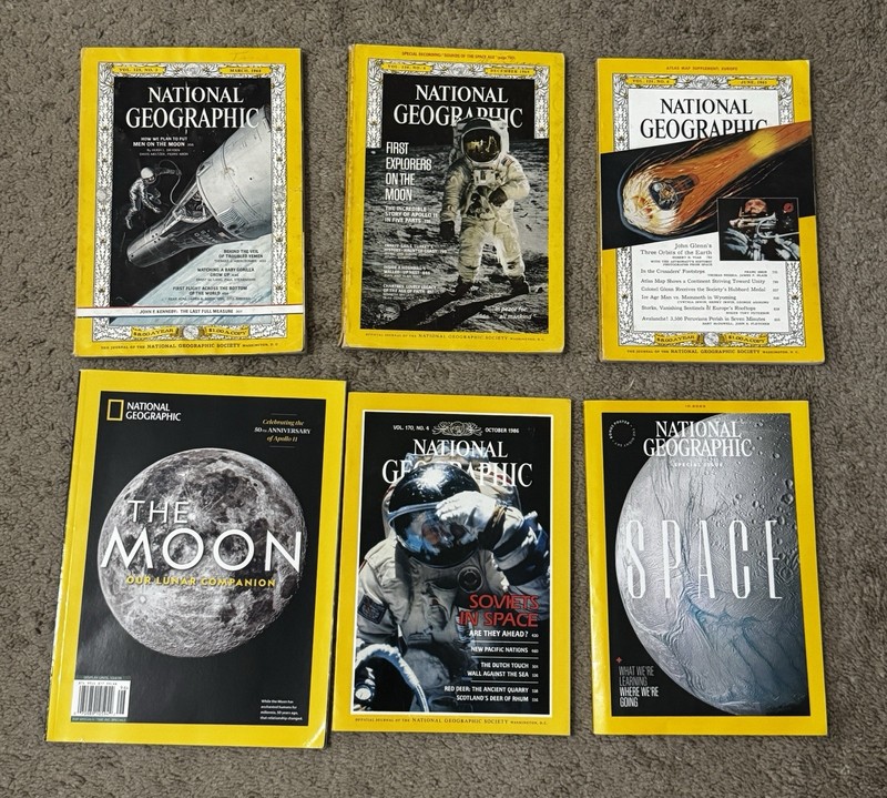 National Geographic Magazines - Space/Moon