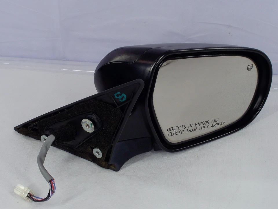Espejo retrovisor térmico Subaru Outback 2005-2006 pasajero derecho vista lateral 6 cables negro original Foto 3 de 4