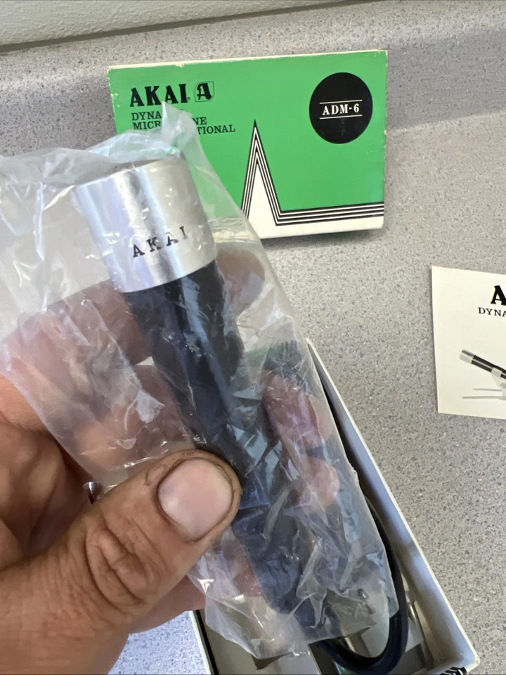 Akai 动态麦克风非定向 IMP 50K ADM-6 原装盒音乐业余收音机  — 第 4/4 张图片