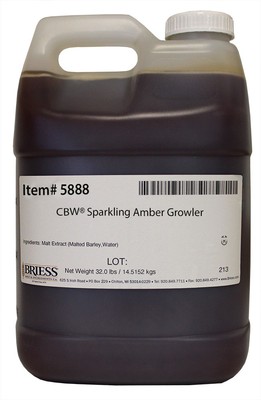 Briess Sparkling Amber Liquid Malt Extract 32 lb pail for Home Brew Beer Making
