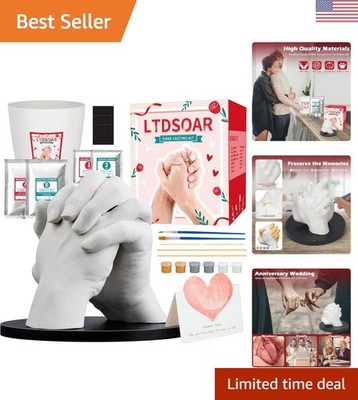 Couples Hand Mold Kit - Create Timeless Keepsakes with Practice Tools Included