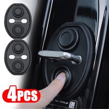 4Psc Silicone Car Door Lock Cover Door Latch Protector Shock Absorber Cushion