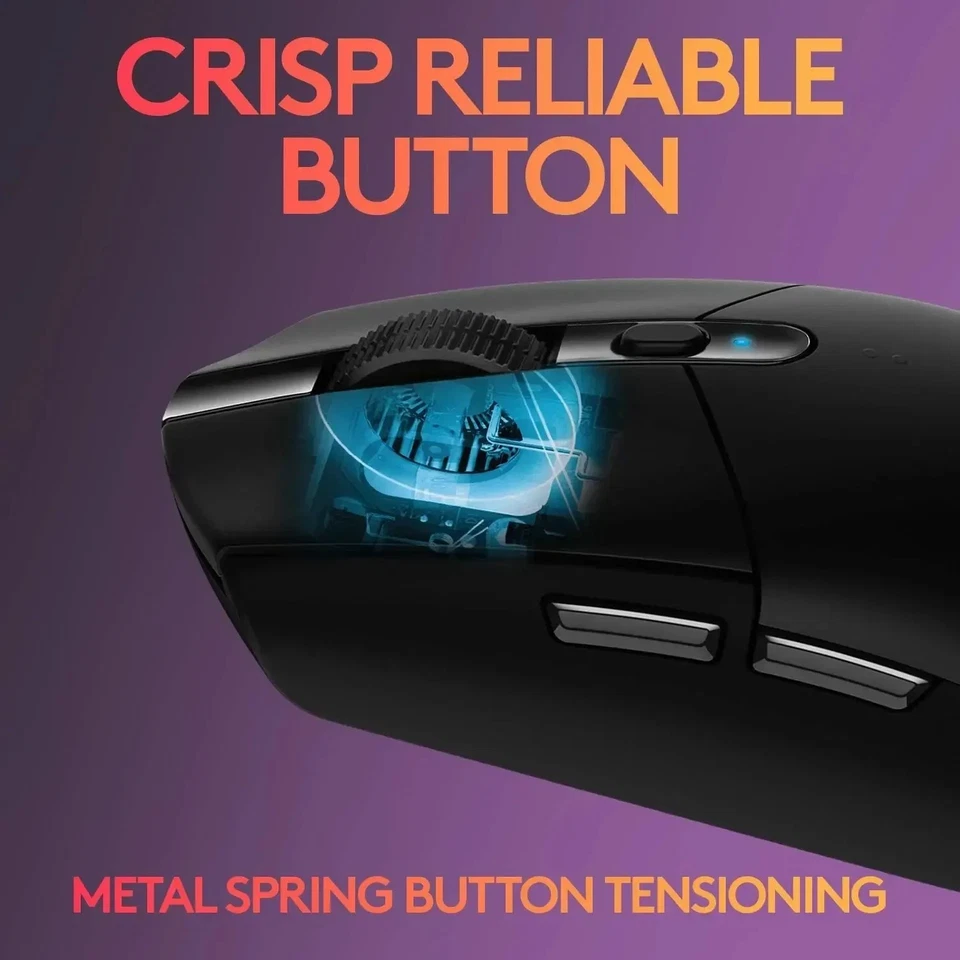 G304 Lightspeed Wireless Gaming Mouse Hero 12K Sensor 12000DPI 6 Programmable - Image 3 of 4