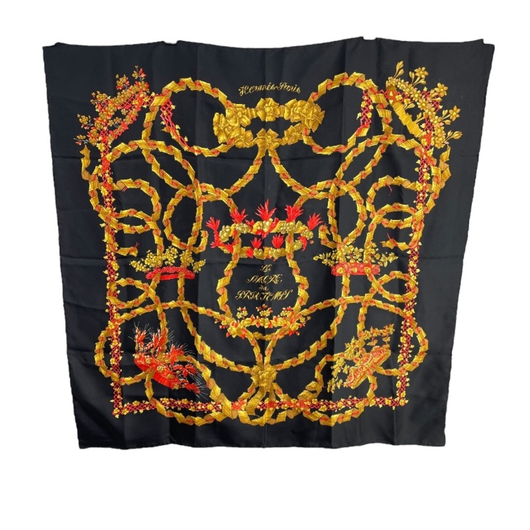 Hermes Carre90 Sacre Du Printemps Multicolor Silk Scarf for Women