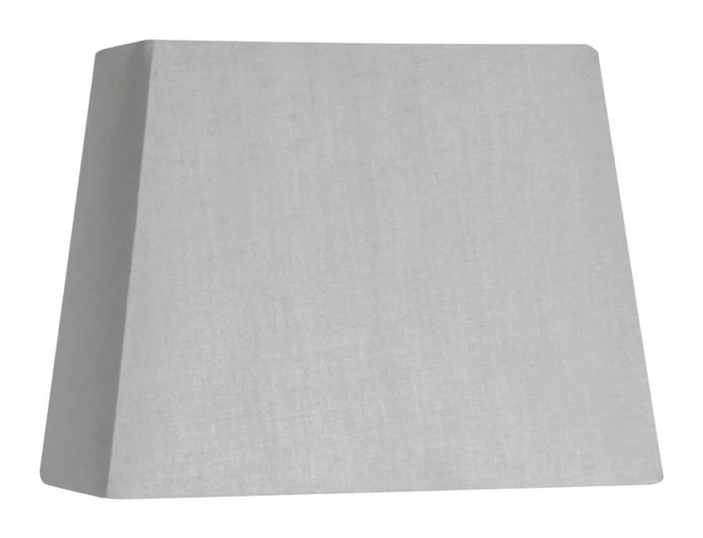 Lampshade Grey 14"" Soft Cotton Trapezium 355mm Oaks Lighting S515/14 SG