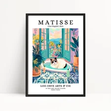 Ragdoll Cat Bath Tub Print – Henri Matisse Style
