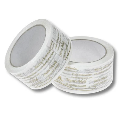 DM-FOLIEN GMBH Paketklebeband Packband Klebeband Frohe Weihnachten Weihnachtsklebeband 50mmx66m
