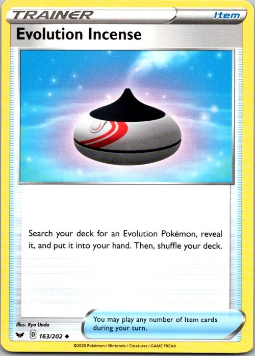 EVOLUTION INCENSE 163/202 UNCOMMON PRIZE PACK SERIES CARDS POKEMON NEAR MINT