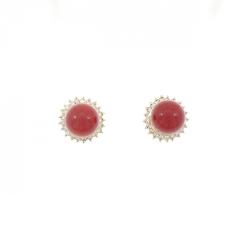 Authentic K18YG Coral Pierce 8.4 #270-004-303-0306