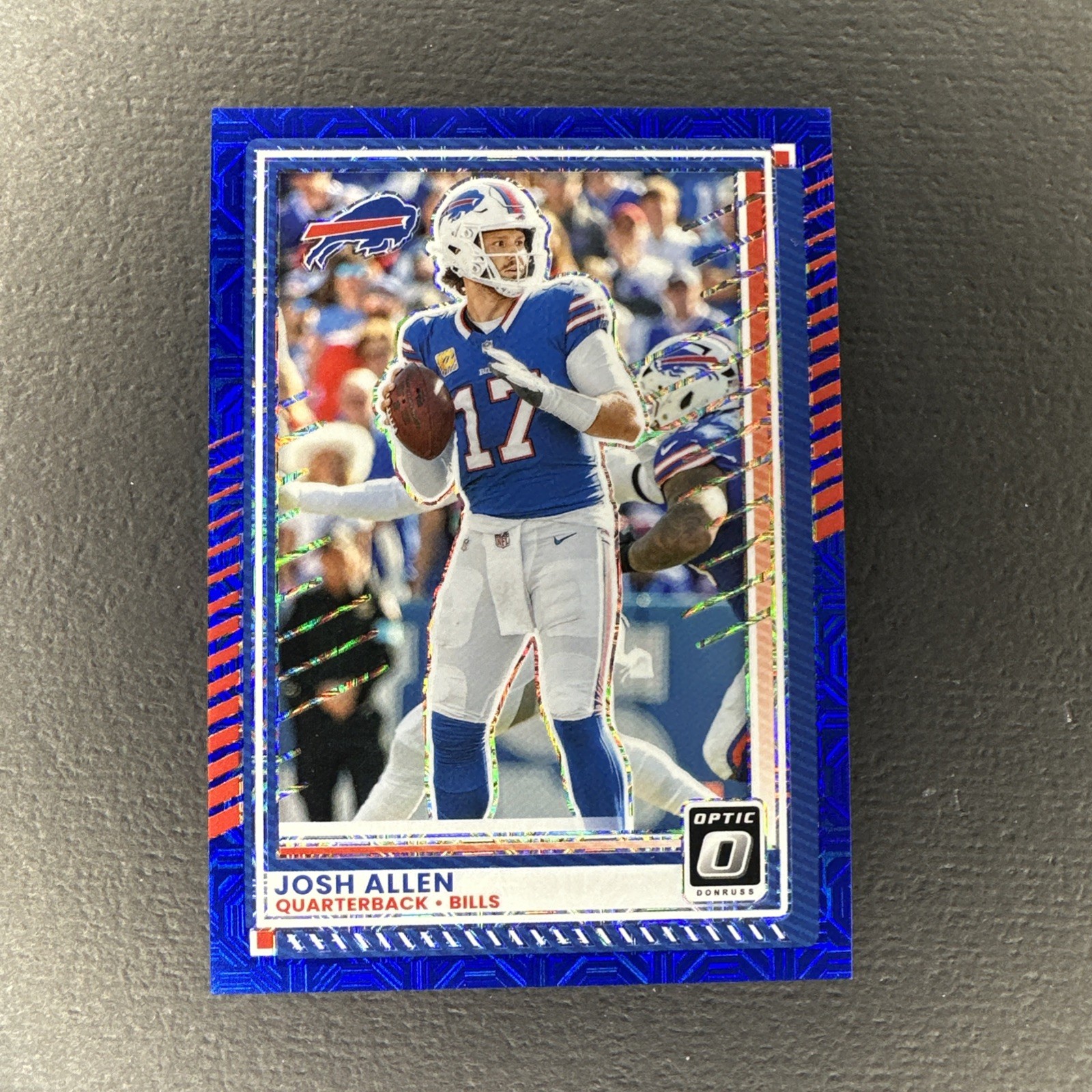 Josh Allen 2025 Panini Donruss Optic Blue Mojo Prizm #70 #40/55