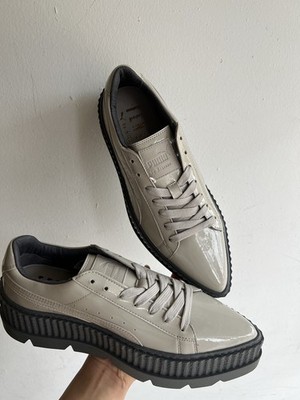 Puma Fenty by Rihanna Pointy Creeper Patent Dove Gray 36627002 W Size NIB 