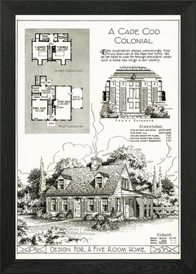A Cape Cod Colonial Gerahmtes Wandbild Poster Leinwanddruck Bild