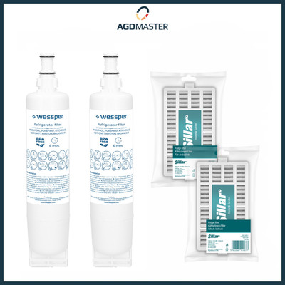 Komplettset Bauknecht Kühlschrankfilter   2x SBS003 + 2x HYG001 Hygienefilter