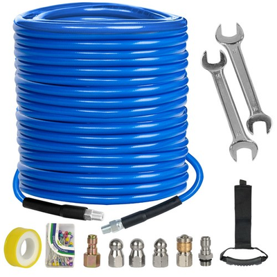 #ad #ad Sewer Jetter Kit for Pressure Washer 150FT 4000 PSI Drain Cleaner Hose 1 4 I... $184.79