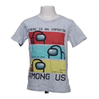 Among US, T-shirt, Größe: 128, Blau/Mehrfarbig, Baumwolle, Print #D75
