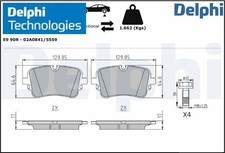 Delphi LP3671 Bremsbelagsatz für Scheibenbremse Bremsbelagsatz 