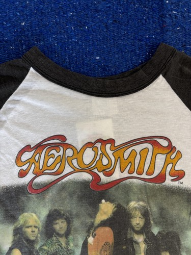 Vintage Aerosmith Shirt Mens Medium Permanent Vacation Tour Band Rock 80s - Picture 7 of 13