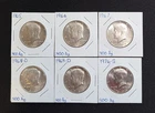 1965,66,67,68-D,69-D,76-S Kennedy 40% Silver Half Dollars AU/Unc Lot #26K27