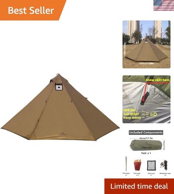 Spacious Ultralight Teepee Tent - Ideal for Camping & Outdoor Adventures
