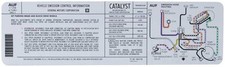 1981 Corvette 5.7l With Manual Trans - Emissionsrouting Decal Code Auf