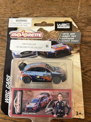 Majorette WRC Cars Thierry Neuville Diecast Metal Model Rally Car 1:64 Scale