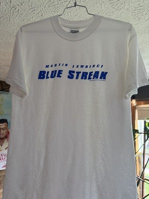 Rare 1999 Blue Streak Movie Promo T Shirt Martin Lawrence Comedy MARTIN LAWRENCE “BLUE STREAK” Tee