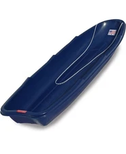 Flexible Flyer Winter Trek Large Pull Sled for Adults. Plastic Toboggan for Snow