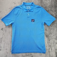 New Saddlebred Perfect Polo Men's Large Shirt Short Sleeve Blue Ville Summer